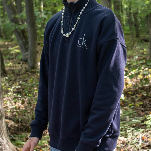 Calvin Klein 1/4 Zip Sweater - Picture 3 of 6